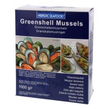 100124_1_100124.jpeg Grønskal muslinger halv, 800g, Nordic Seafood, NZL - Image 2