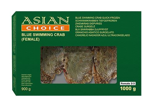 100559_1_100559.jpeg Blå svømmekrabbe, 1kg, Asian Choice - Image 2